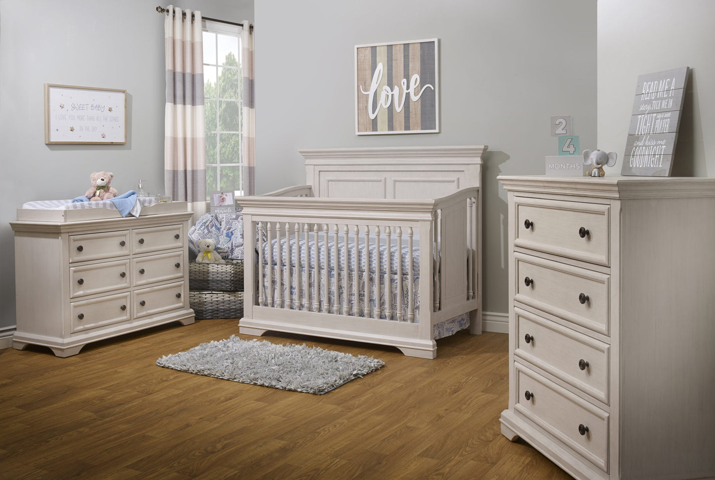 Portofino Flat Top Cuna y Double Dresser