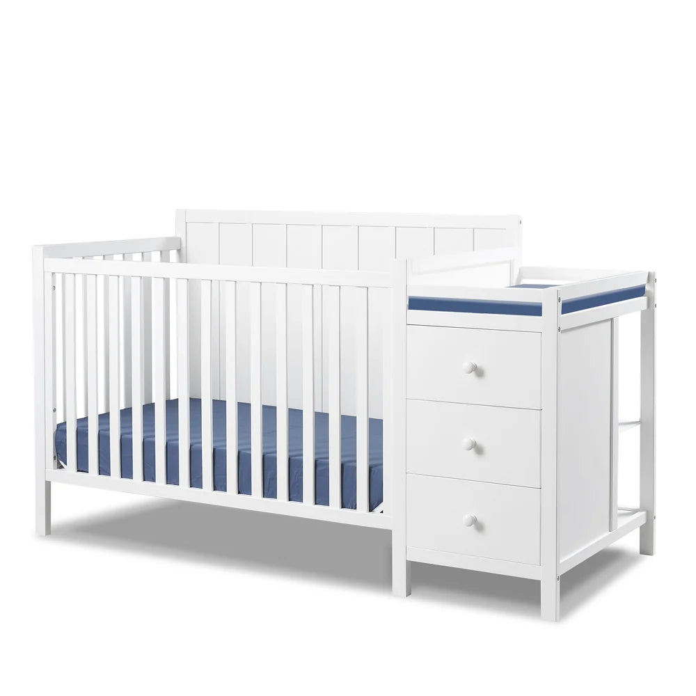 Essex Crib and Changer White