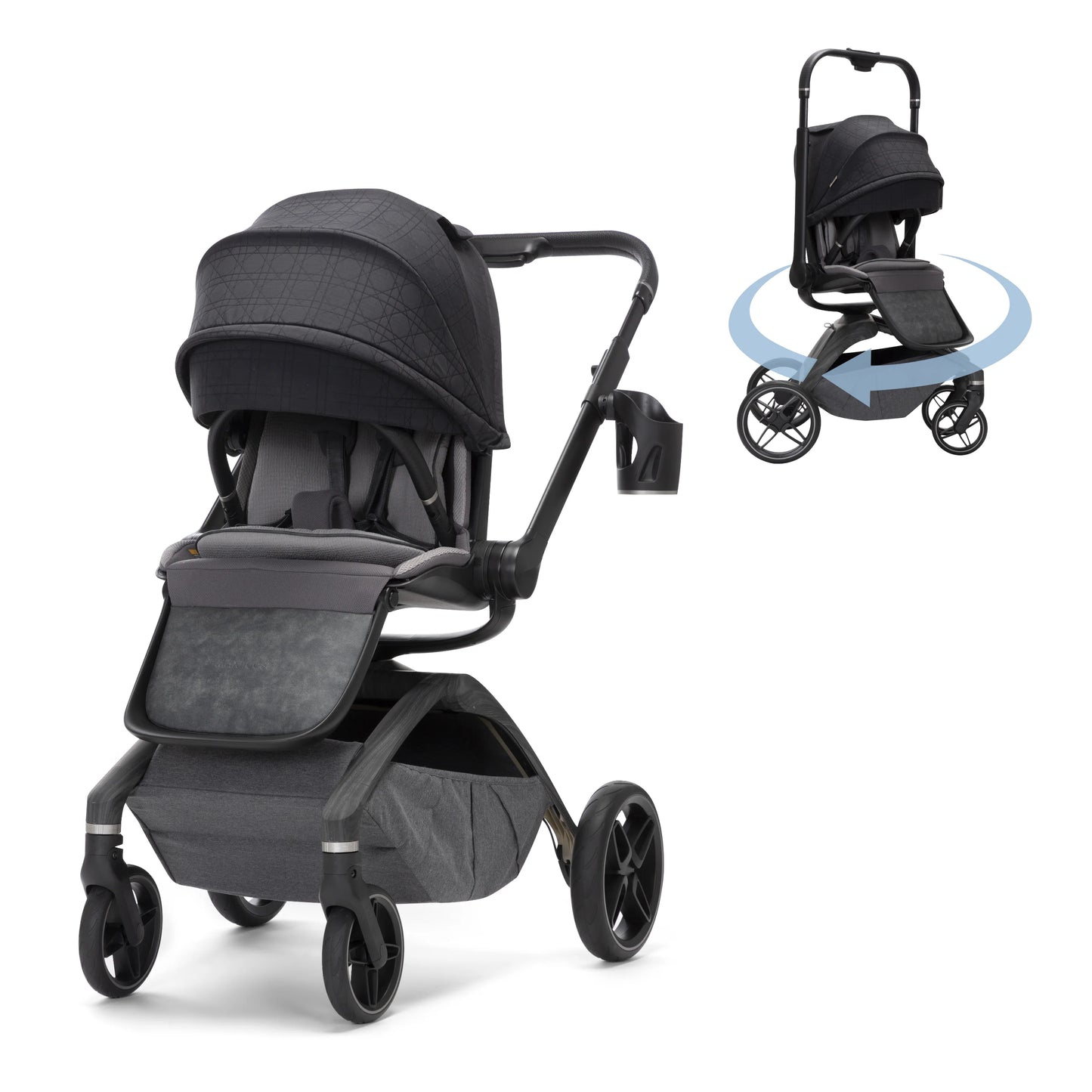 Tana 360° Rotating Modular Stroller Onyx Heritage