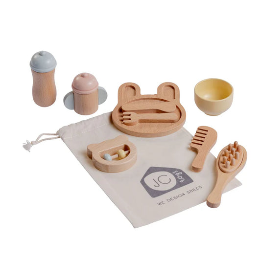 Real Wood 10 Piece Baby's First Care Set