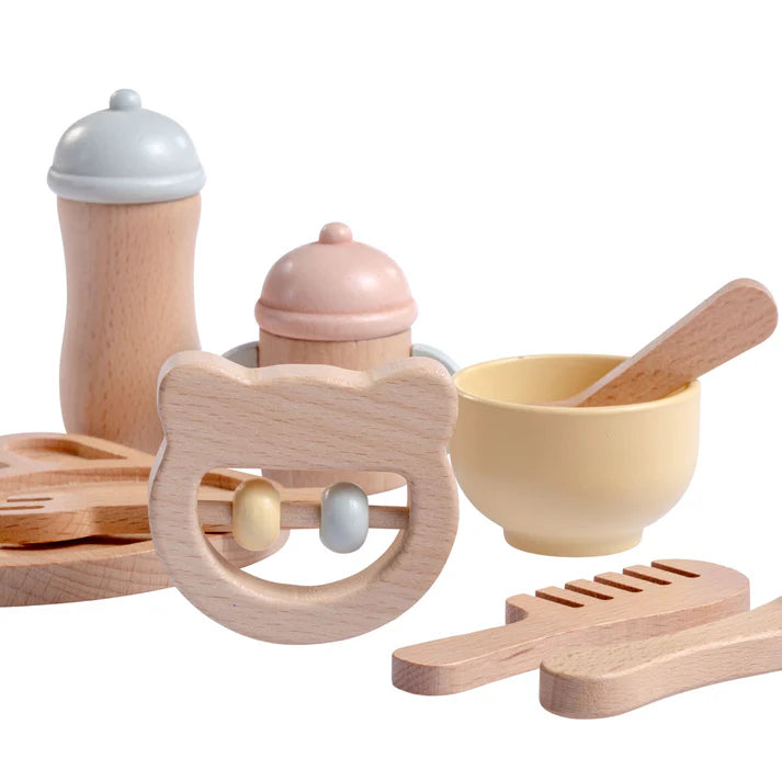 Real Wood 10 Piece Baby's First Care Set