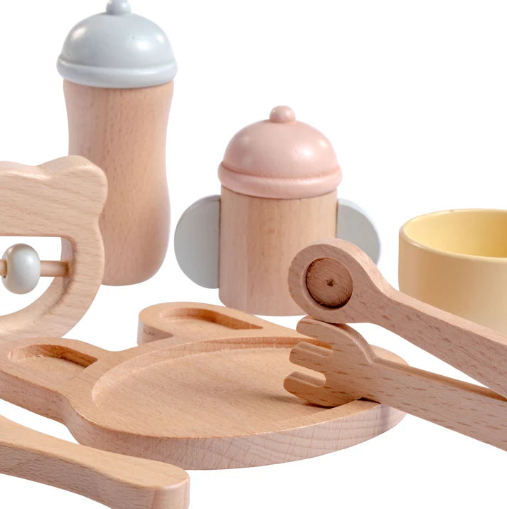 Real Wood 10 Piece Baby's First Care Set