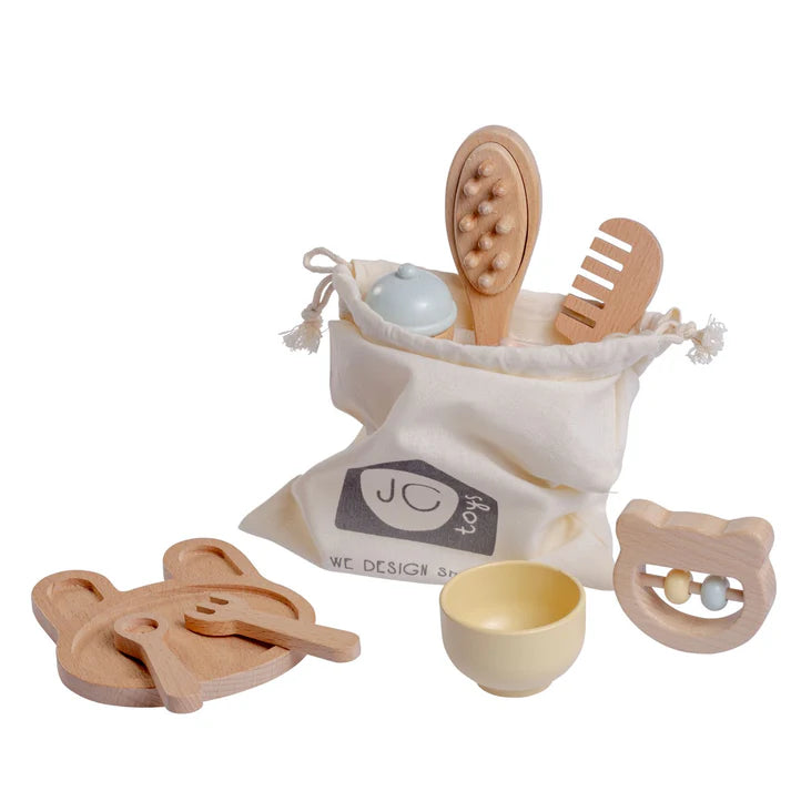 Real Wood 10 Piece Baby's First Care Set