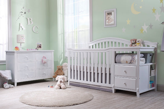 BERKLEY CRIB AND CHANGER WHITE