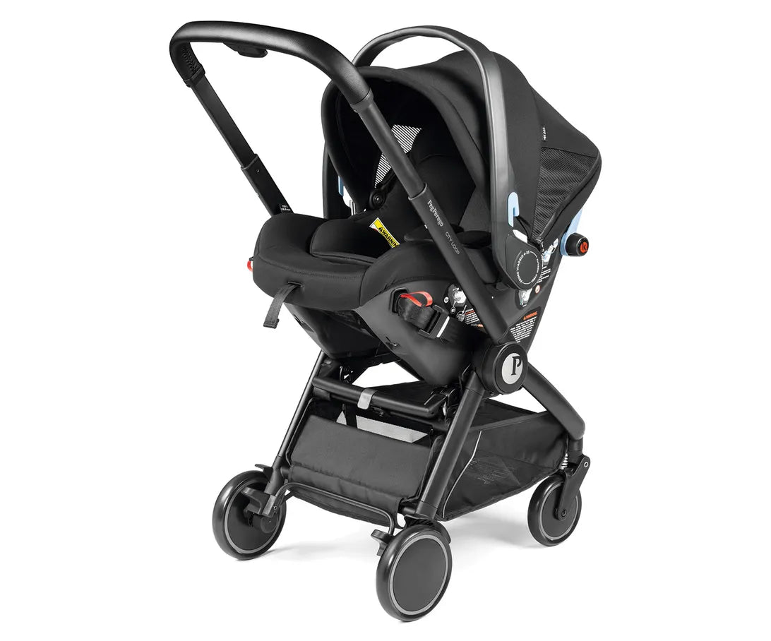 City Loop + Urban Mobility Infant Car Seat and Stroller Combo True Black