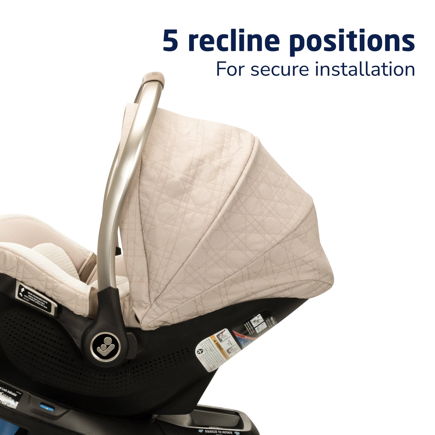 Peri™ 180° Rotating Infant Car Seat - Kindred Collection Onyx Heritage