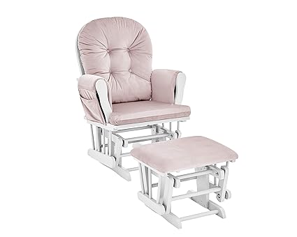 SILLON EN MADERA CON OTTOMAN COLOR WHITE/PINK (SOLO RECOGIDO EN TIENDA)