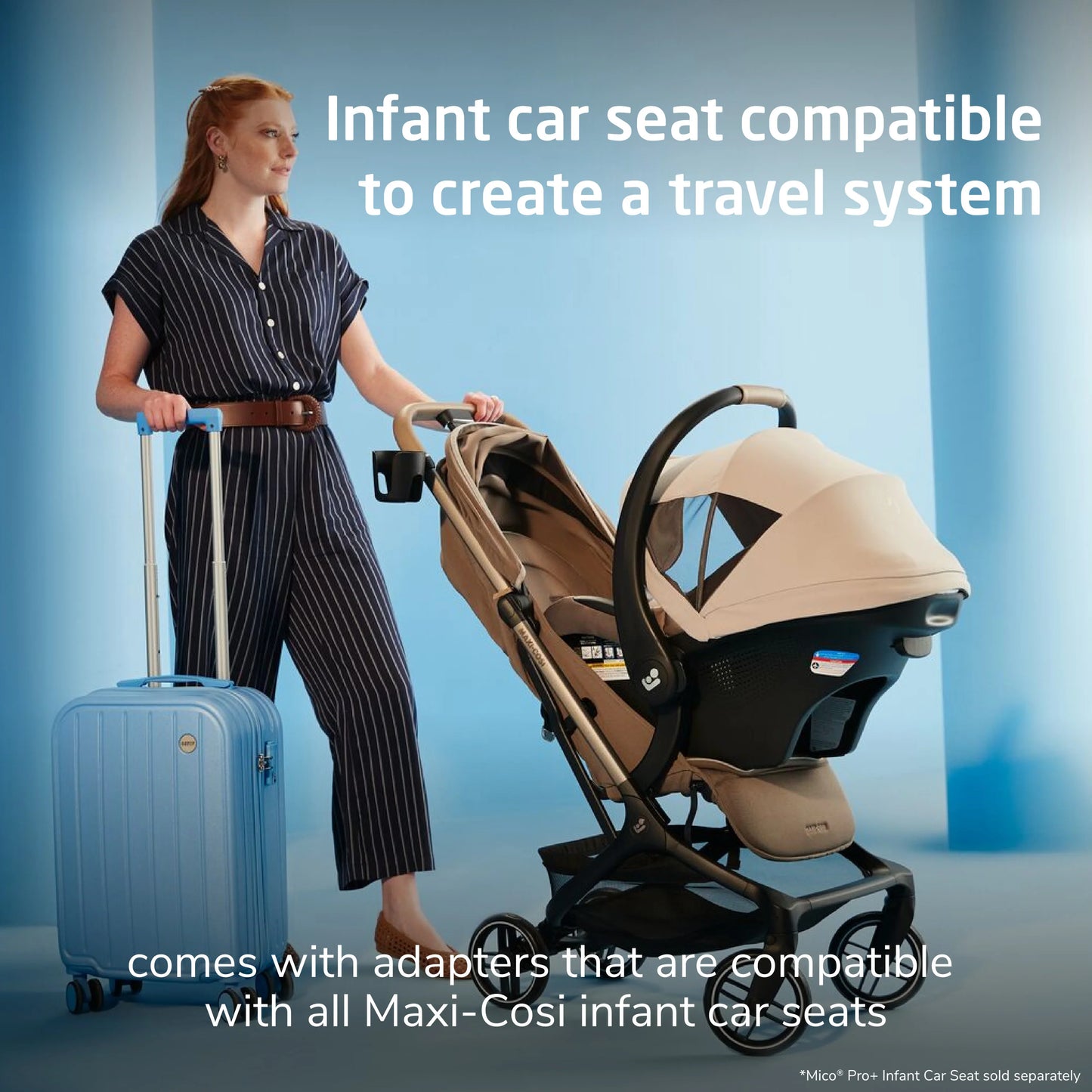 Oxford Cabin Lightweight Travel Stroller Truffle