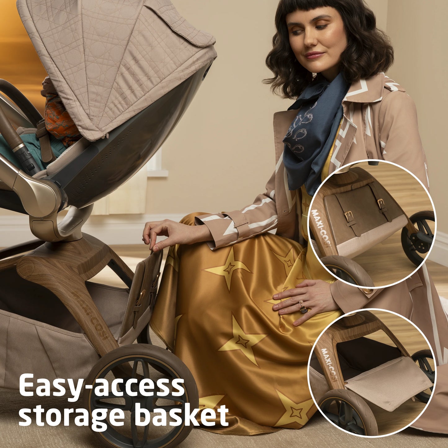 Tana 360° Rotating Modular Stroller Natural Heritage